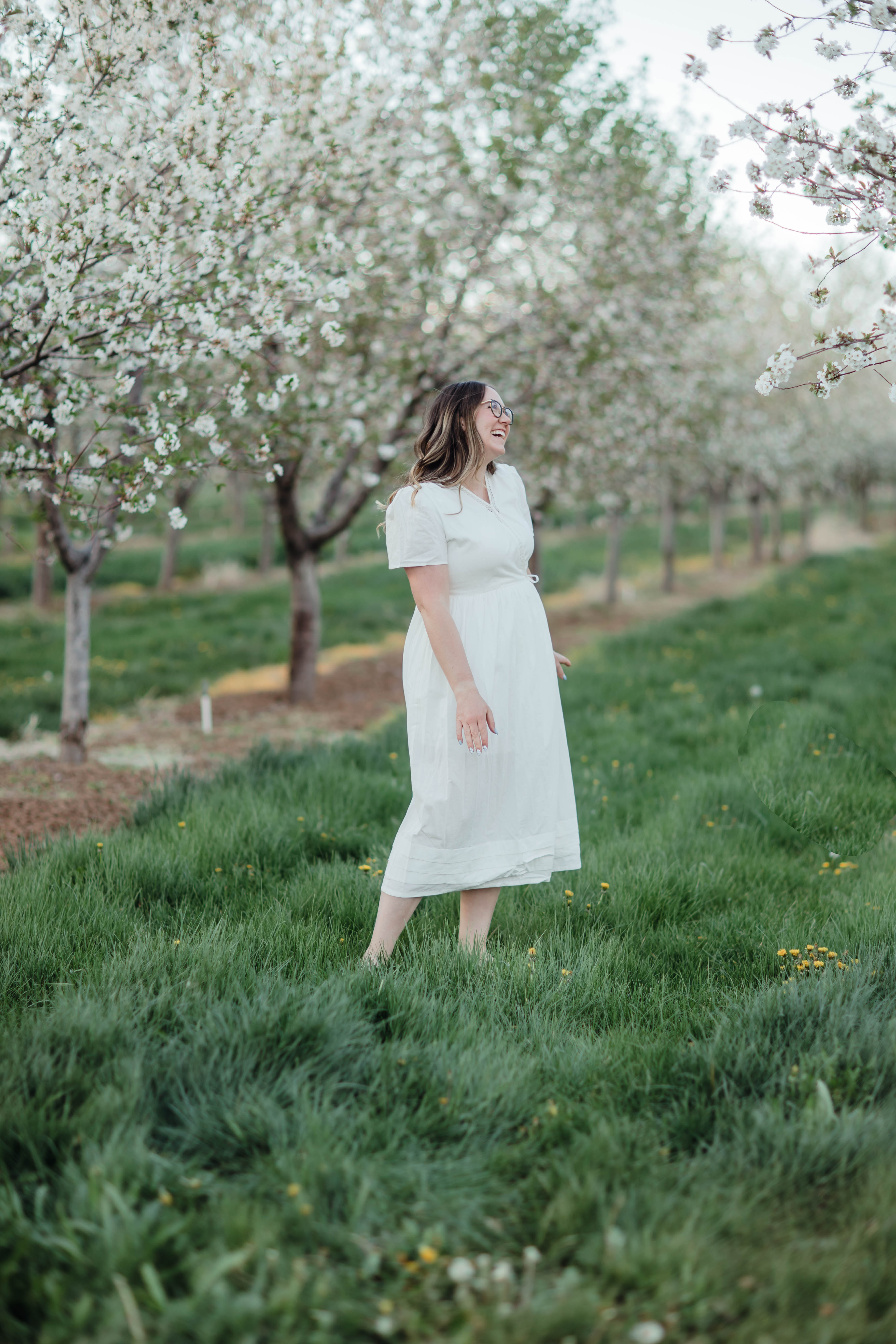 Joan Wrap Dress--White